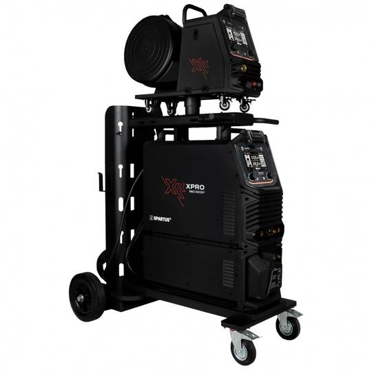 Suvirinimo aparatas Spartus XPro MIG 500 DUAL PULSE, 500A, 400V, komplekte aušintuvas, vielos padavimo įrenginys ir vežimėlis