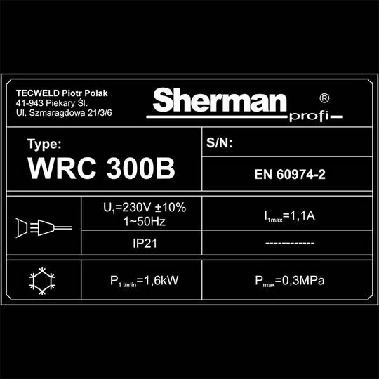 Sherman TIG 320 AC/DC Pulse suvirinimo komplektas, 320A, 400V, su WRC 300B aušintuvu ir vežimėliu