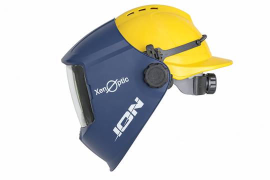 Suvirinimo skydelis su True Color XENOPTIC ION, komplektacija Ironworker su adapteriu statybiniam šalmui