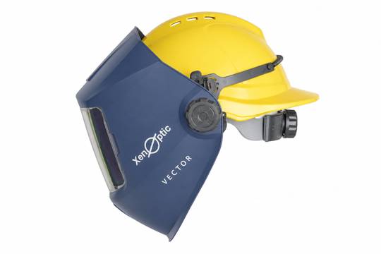 Suvirinimo skydelis su True Color XENOPTIC ION, komplektacija Ironworker su adapteriu statybiniam šalmui