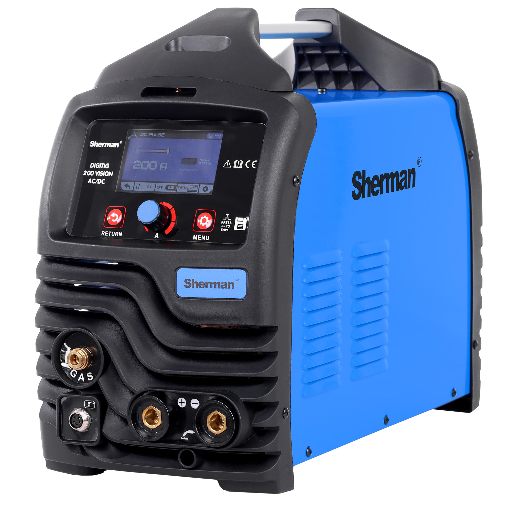 Sherman DIGITIG 200 VISION AC/DC suvirinimo aparatas, 200A, 230V