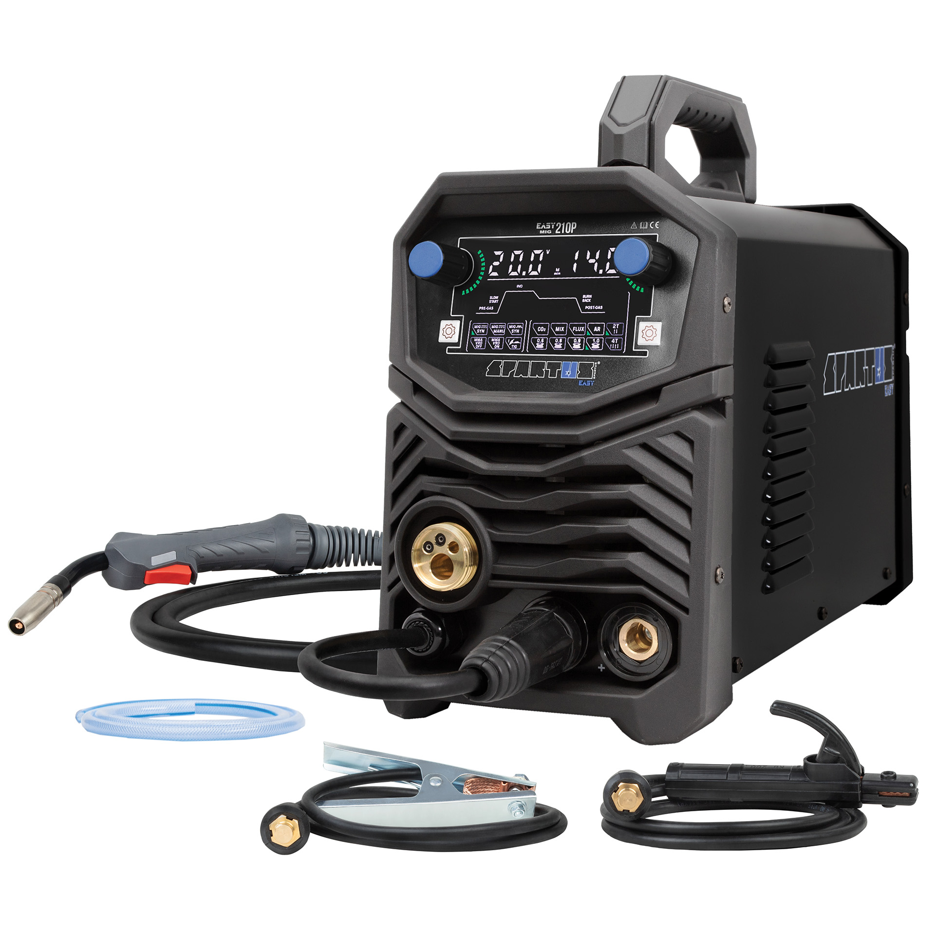 Spartus suvirinimo aparatas EasyMIG 210 Pulse, 200A, 230V