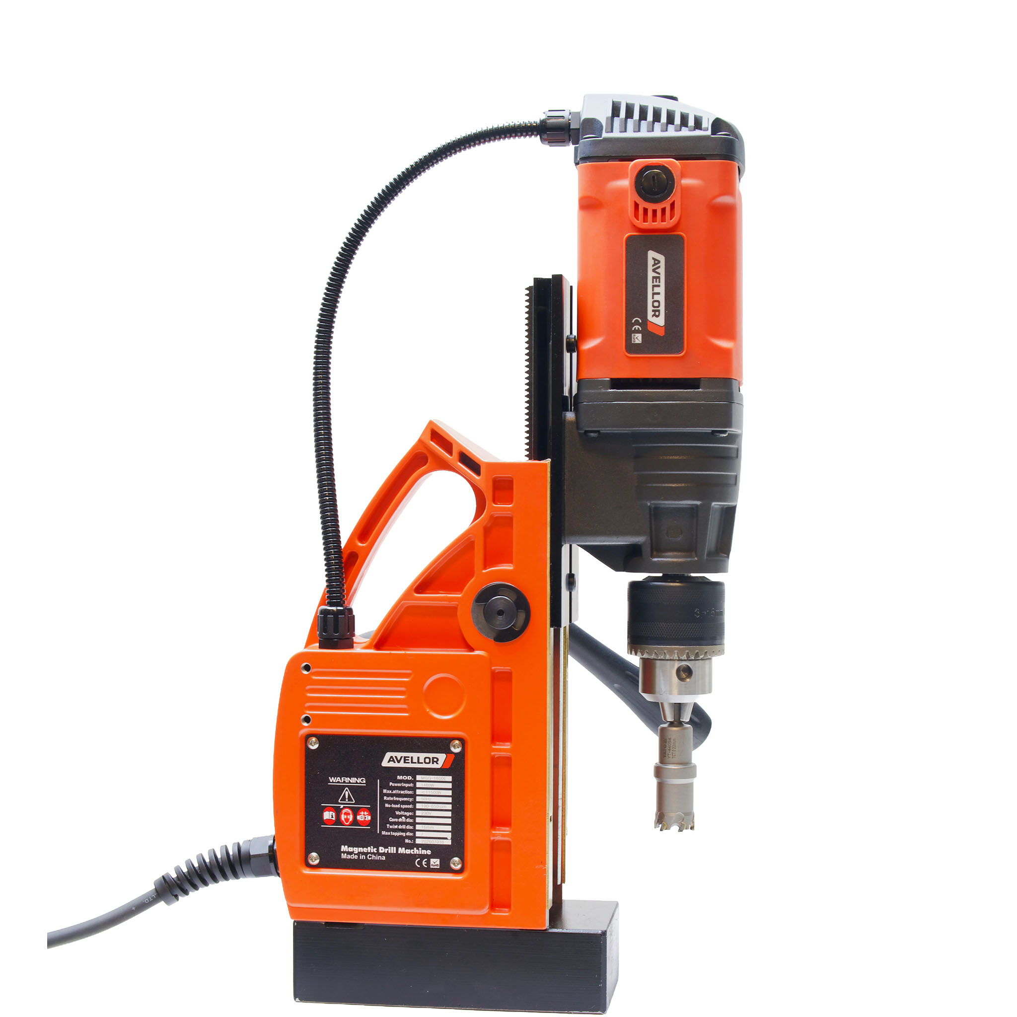 Avellor MGG-1600E magnetinės gręžimo staklės, 1480 W, 100–650 aps./min