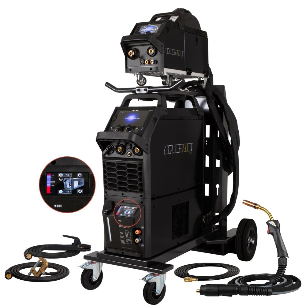 Suvirinimo pusautomatis Spartus ProMIG 5000, 500A, 400V [maitinimo šaltinis, aušintuvas, vielos tiektuvas, sujungimo kabelis, ve