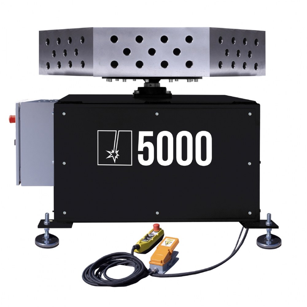 Suvirinimo stalas Spartus FERROS RT5000 3D 1200 x 1200 x 200, aštuonkampis, pasukamas, apkrova 5000 kg