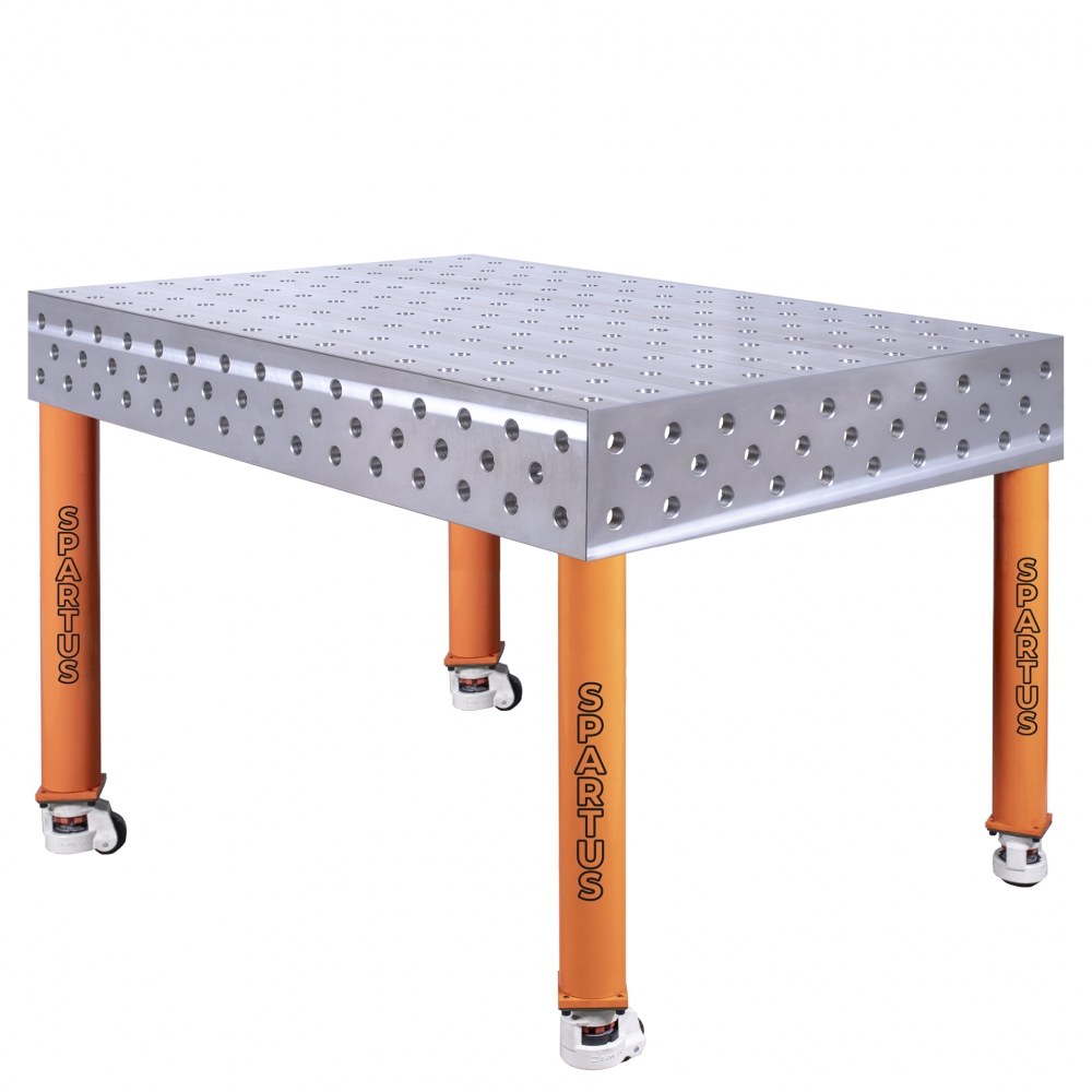 Suvirinimo stalas Spartus FERROS 3D, 1500 x 1000 x 200 mm, 4 kojos su ratukais