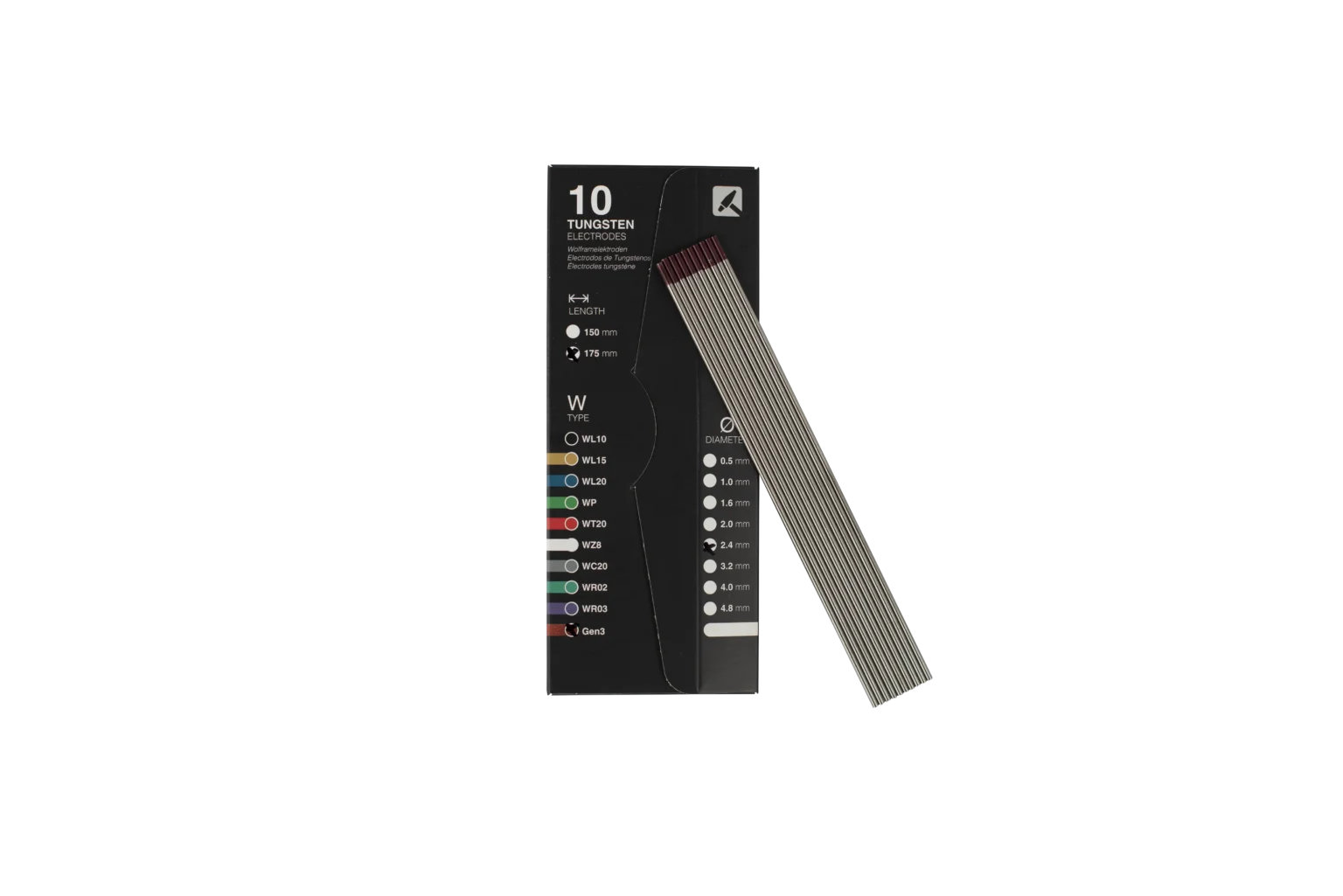 Mastercity volframiniai elektrodai Gen3, ilgis 175mm, 1 vnt.